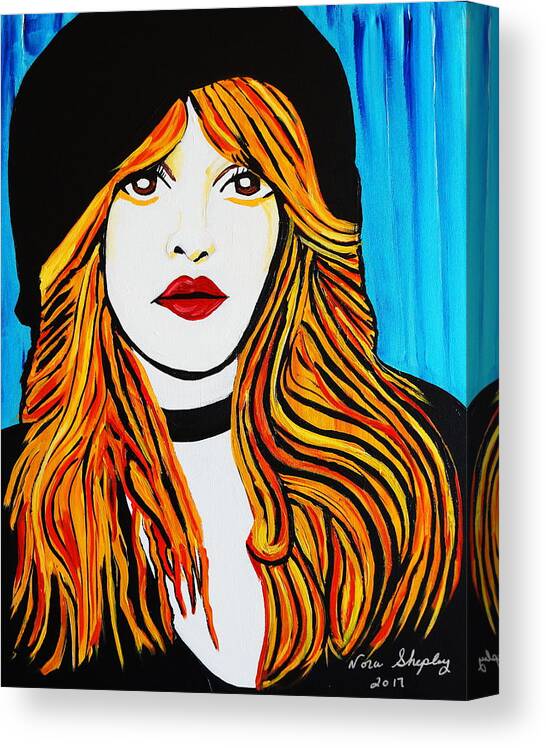 Stevie Canvas Print featuring the painting Stevie by Nora Shepley