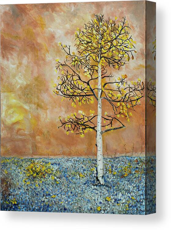 Corals Canvas Print featuring the painting Storytree by Kathy Knopp