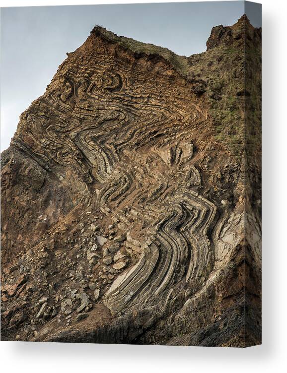 Cannon Beach Canvas Print featuring the photograph Strata by Robert Potts