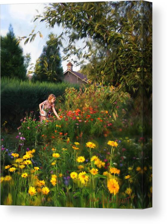 Summer Canvas Print featuring the photograph Summer Bouquet by Jean Hildebrant