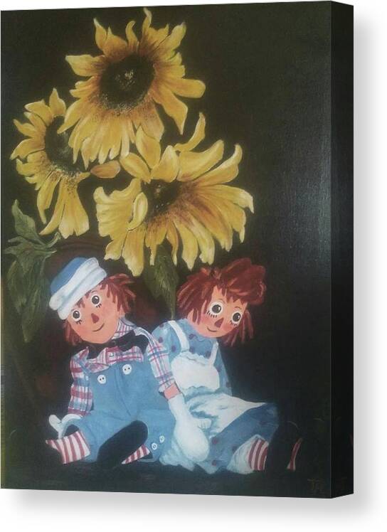 Ragdolls Canvas Print featuring the painting Sweet Memory by Teri Merrill