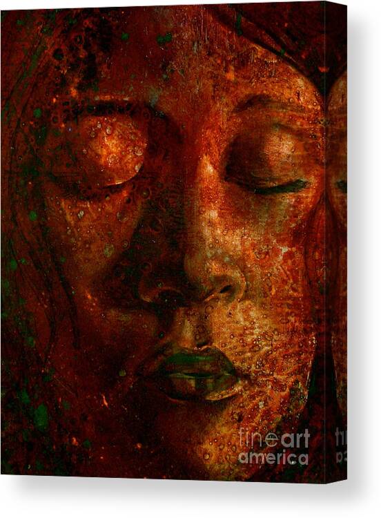 Portraiture Art Canvas Print featuring the painting Talia by Laura Pierre-Louis