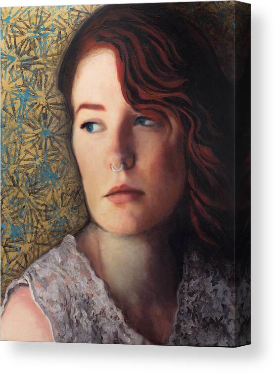 sheryl Karas Canvas Print featuring the painting Talia by Sheryl Karas