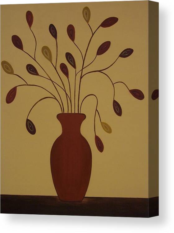 Modern Canvas Print featuring the painting The Centerpiece by Sandy Bostelman