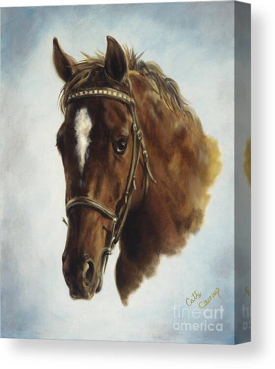 Horse Canvas Print featuring the painting The Jumper by Cathy Cleveland