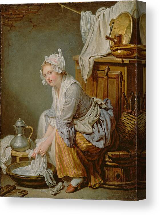 The Laundress Canvas Print / Canvas Art by Jean-Baptiste Greuze - Pixels  Canvas Prints