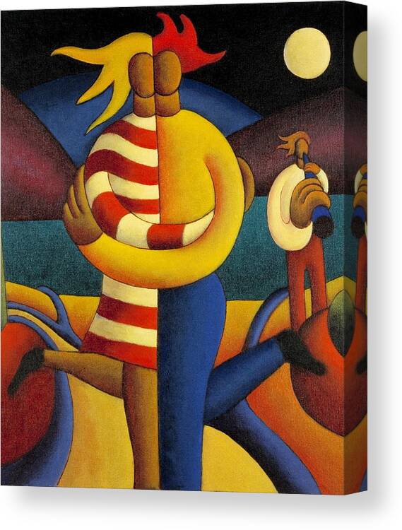 Lovers Canvas Print featuring the painting The Lovers Seranade by Alan Kenny