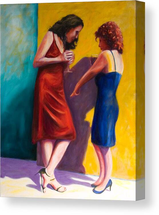 Figurative Canvas Print featuring the painting There by Shannon Grissom
