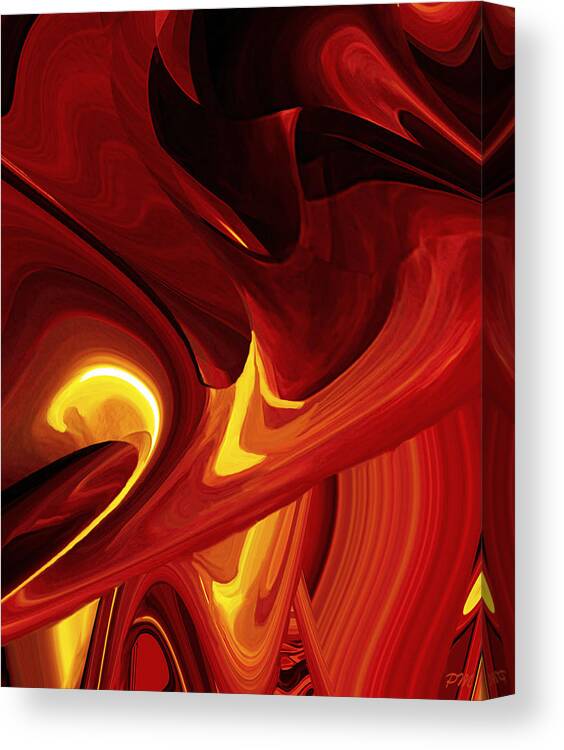 Modern Art Abstract Contemporary Vivid Colors Timeless Space Canvas Print featuring the digital art Thin Transparent Timeless Space by Phillip Mossbarger