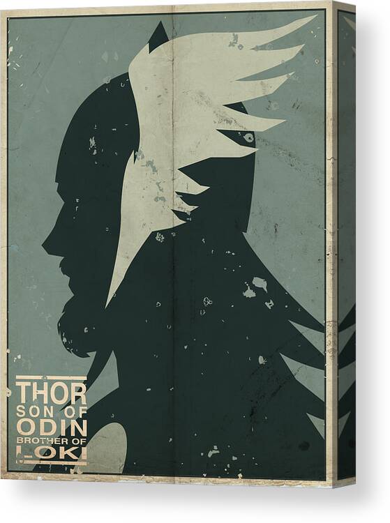 Thor Canvas Print featuring the digital art Thor by Michael Myers