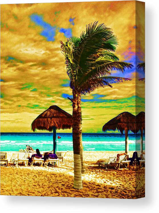Beach Canvas Print featuring the photograph Tropical Fantasy Beach Art by Ann Powell