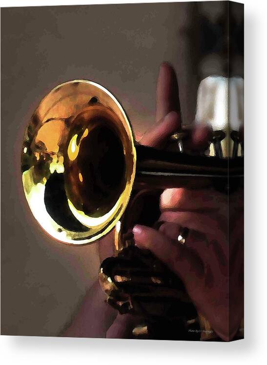 Trumpet Canvas Print featuring the photograph Trumpet by Coke Mattingly