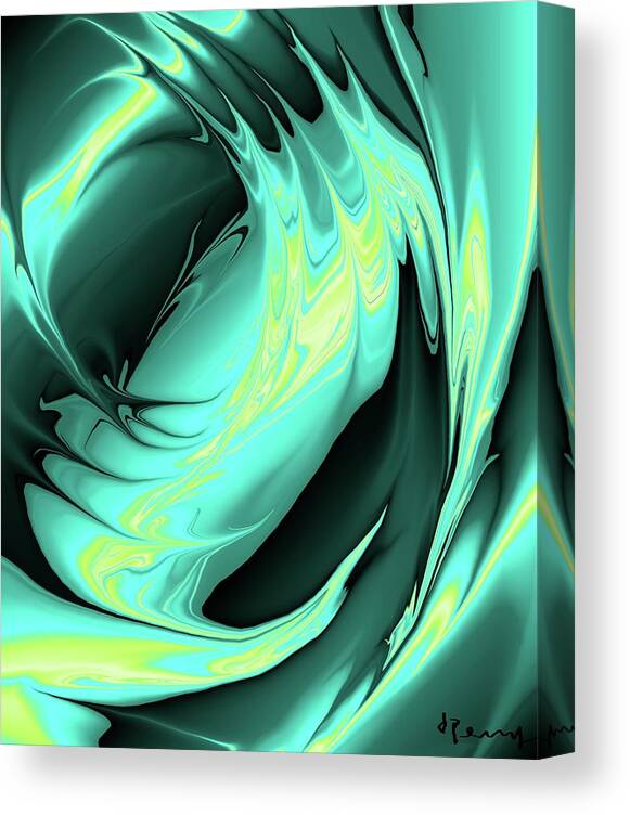 Abstract Art Canvas Print featuring the digital art Upsurge by D Perry