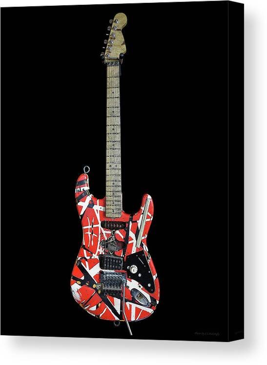 Van Halen's Guitar Canvas Print featuring the photograph Van Halen's Guitar by Coke Mattingly
