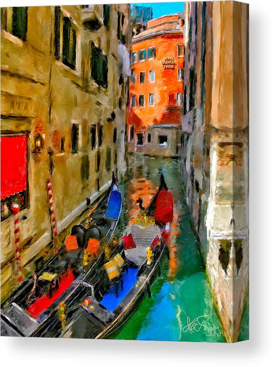 Italia Canvas Print featuring the photograph Venice. Splendid Svisse by Juan Carlos Ferro Duque