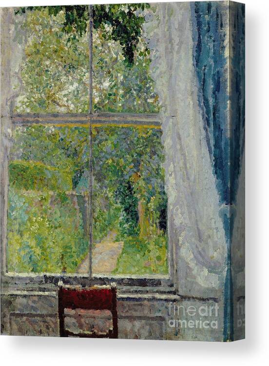 View Canvas Print featuring the painting View from a Window by Spencer Frederick Gore