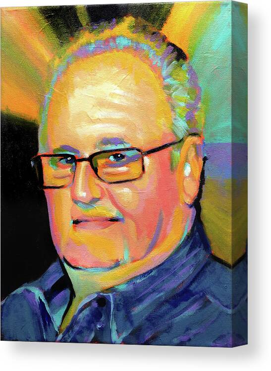  Canvas Print featuring the painting Warren by Steve Gamba