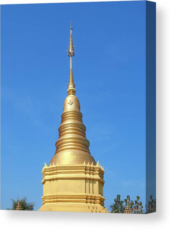Scenic Canvas Print featuring the photograph Wat Si Chum Phra That Chedi Pinnacle DTHLU0129 by Gerry Gantt
