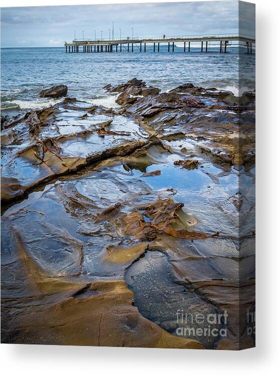 Ocean Canvas Print featuring the photograph Water Pool by Perry Webster