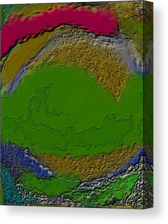 Colors Canvas Print featuring the digital art Whirlpool colors by Dr Loifer Vladimir