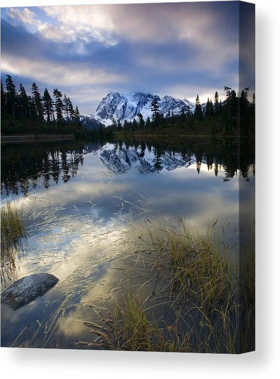 Mt. Shuksan Canvas Print featuring the photograph Winter Approaches by Michael Dawson