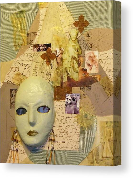 Collage Canvas Print featuring the painting Women of Spirit by Terry Honstead