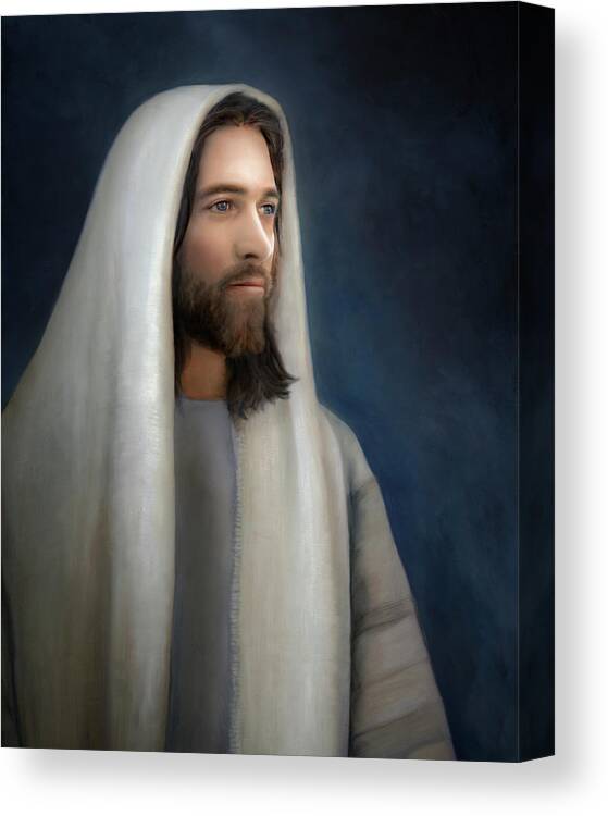 Jesus Canvas Print featuring the painting Wonderful Counselor by Brent Borup