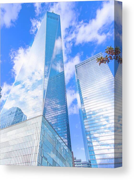 One World Trade Center Canvas Print featuring the photograph World Trade Center by Mark Andrew Thomas
