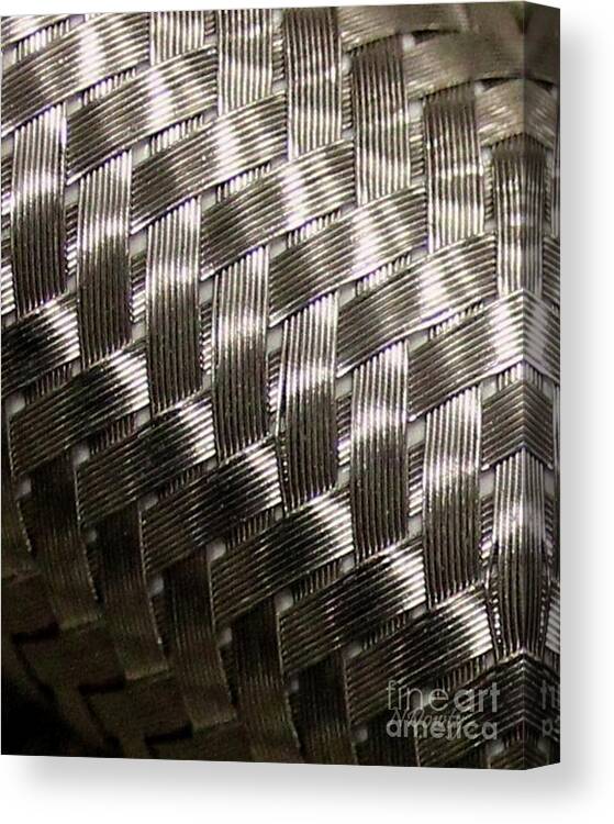 Woven Pipe Canvas Print featuring the photograph Woven Pipe by Natalie Dowty