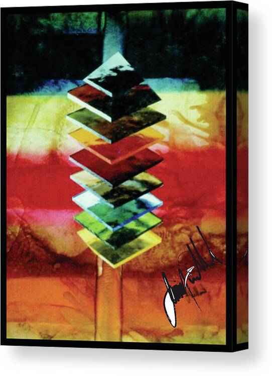  Canvas Print featuring the digital art Glass by Jimmy Williams