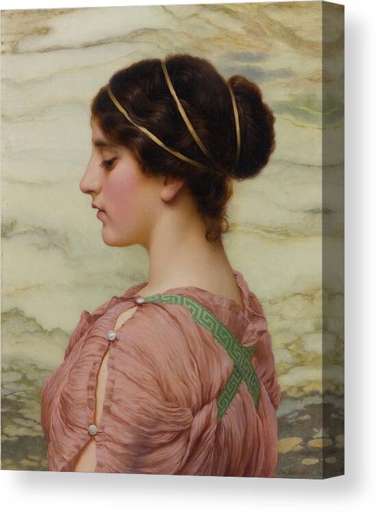 Portrait Canvas Print featuring the painting Marcella by John William Godward