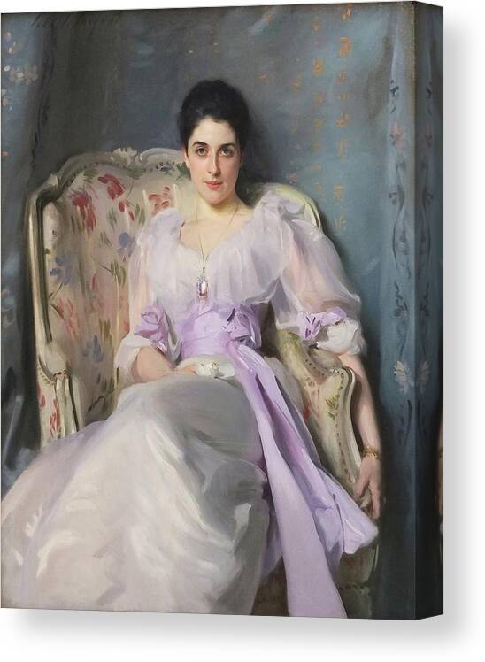 Portrait Canvas Print featuring the painting Portrait Of Lady Agnew Of Lochnaw by John Singer Sargent