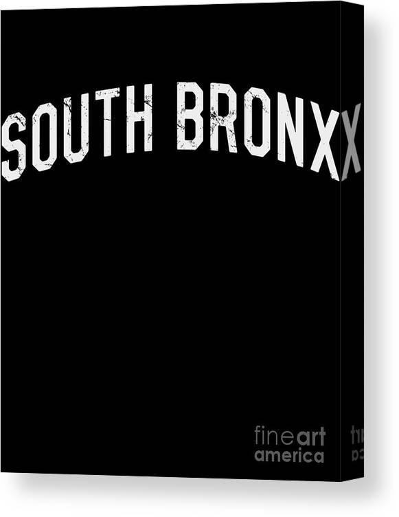 Cool Canvas Print featuring the digital art South Bronx #1 by Flippin Sweet Gear