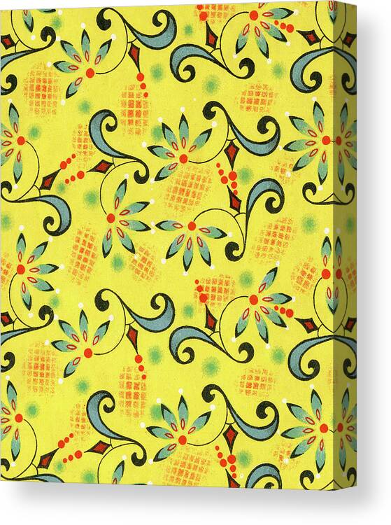 Background Canvas Print featuring the drawing Pattern by CSA Images