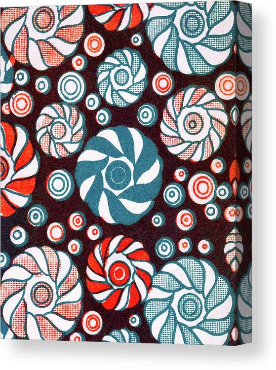 Background Canvas Print featuring the drawing Pattern by CSA Images