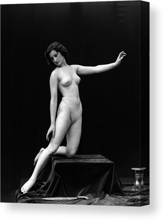 1920s Nude Woman Classical Pose Kneeling Canvas Print / Canvas Art by Vintage  Images - Pixels