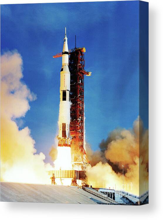 1st Canvas Print featuring the photograph Apollo 11 Launch #2 by Nasa/science Photo Library