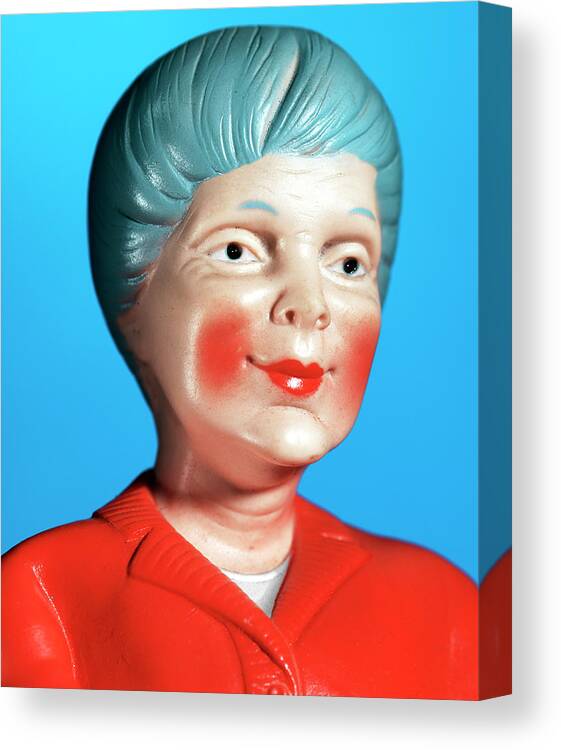 Age Canvas Print featuring the drawing Figurine of a Senior Woman #2 by CSA Images