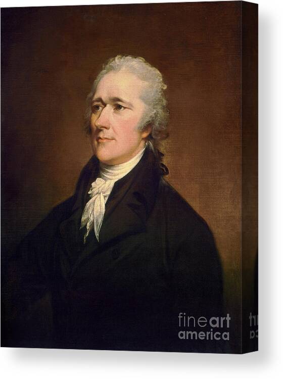 1806 Canvas Print featuring the painting Alexander Hamilton #8 by John Trumbull