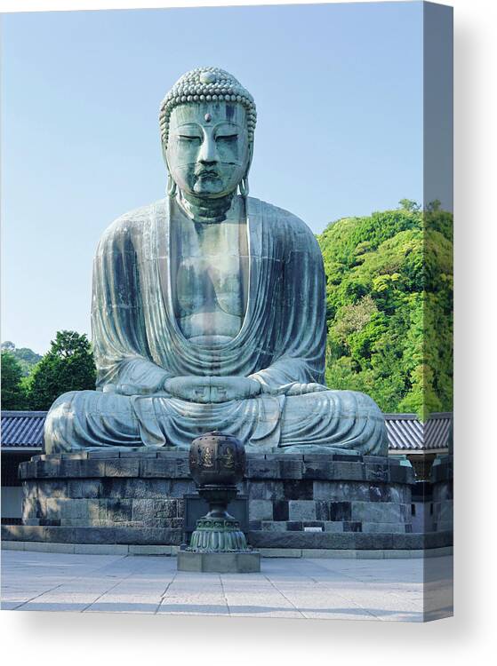 Daibusu (the Great Buddha) Canvas Print featuring the photograph 252-2081 by Robert Harding Picture Library