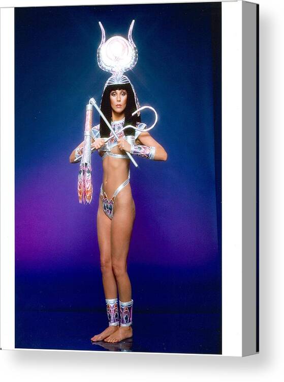 Singer Canvas Print featuring the photograph Cher Portrait Session #3 by Harry Langdon