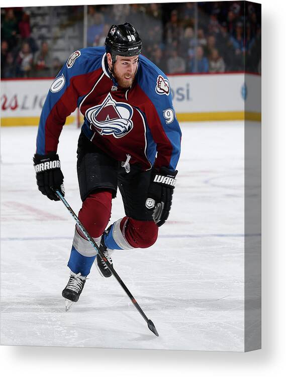 Ryan O'reilly Canvas Print featuring the photograph Tampa Bay Lightning V Colorado Avalanche #4 by Doug Pensinger