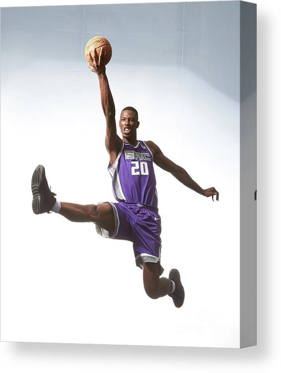 Nba Pro Basketball Canvas Print featuring the photograph Rookie Photo Shoot 2017 by Nathaniel S. Butler