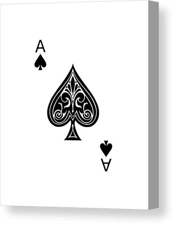 Cool Gold Ace Playing Cards Single Ace Of Spades Poster