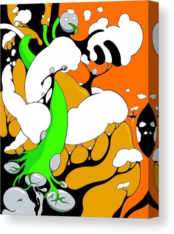 Clouds Canvas Print featuring the drawing Activate by Craig Tilley