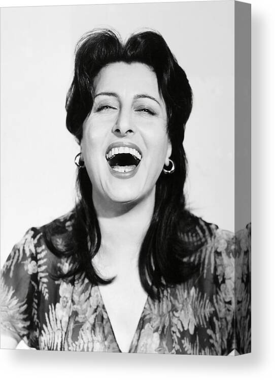 Anna Magnani Canvas Print featuring the photograph ANNA MAGNANI in THE ROSE TATTOO -1955-. by Album