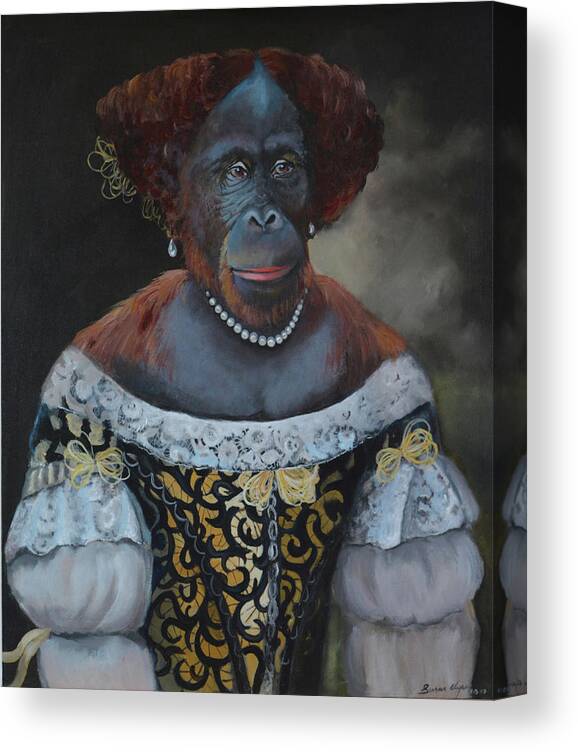 Anna Canvas Print featuring the painting Anna by Sue Clyne