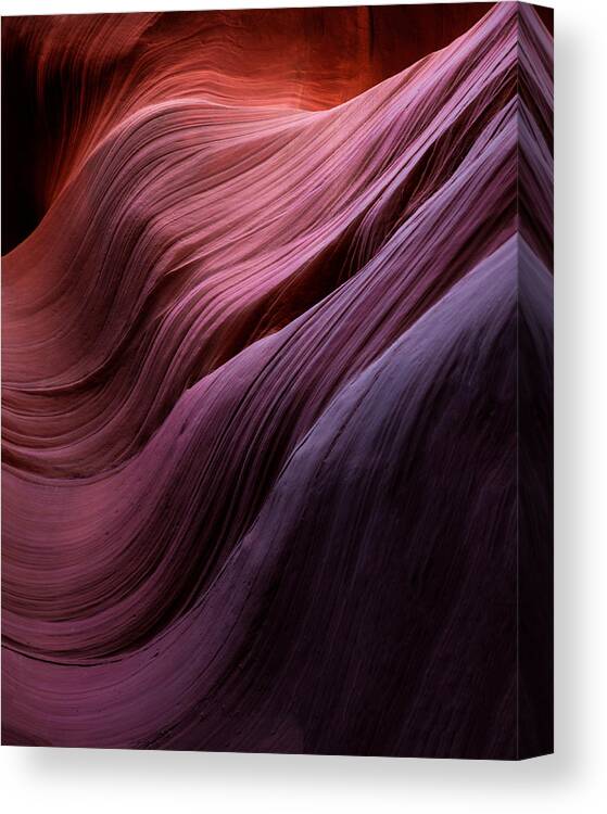 Pattern Canvas Print featuring the photograph Antelope Canyon by Witold Ziomek