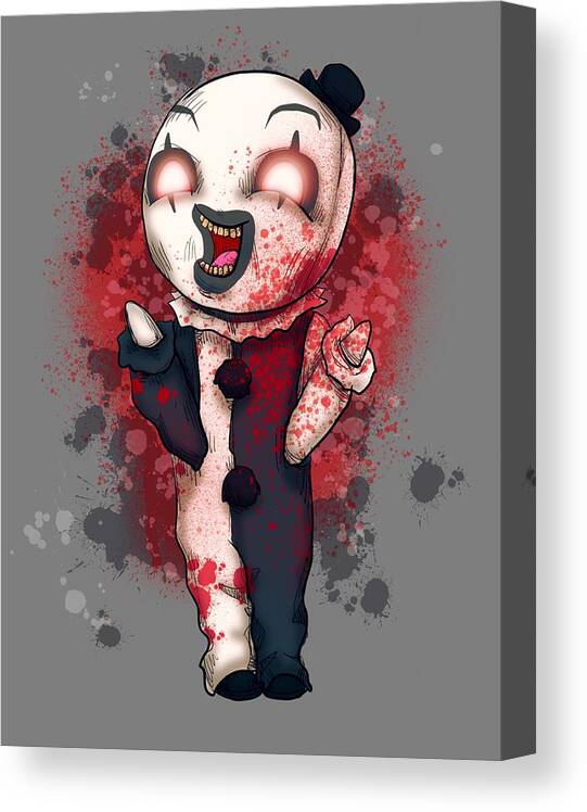 Art Canvas Print featuring the drawing Art Plushie by Ludwig Van Bacon