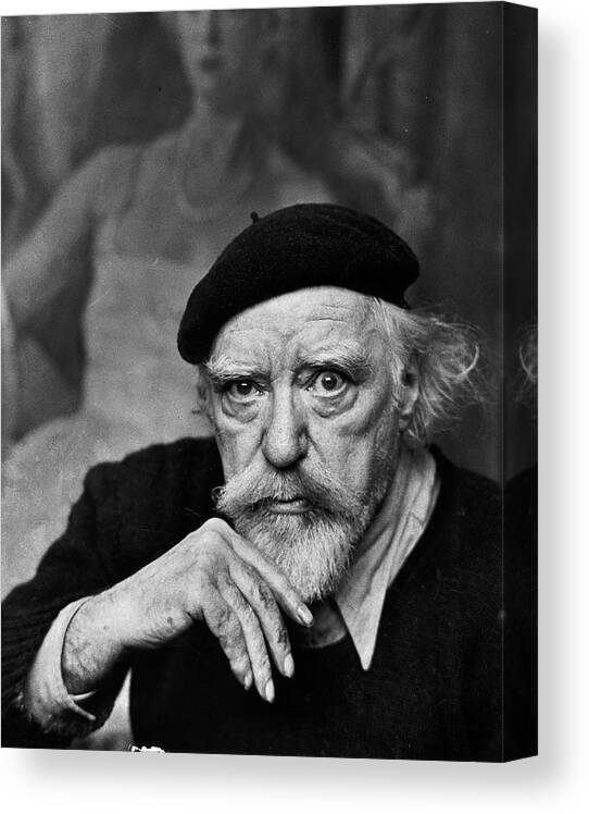 Augustus John Canvas Print featuring the photograph Augustus John by Alfred Eisenstaedt